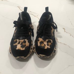 Moschino Leopard Print Fashion Sneaker